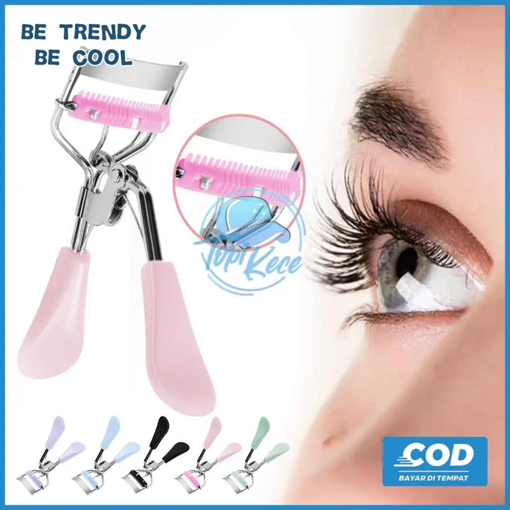 Penjepit Bulu Mata Eyelash Curler Sisir Stainless Steel Aksesoris Makeup Pelentik Bulu Mata