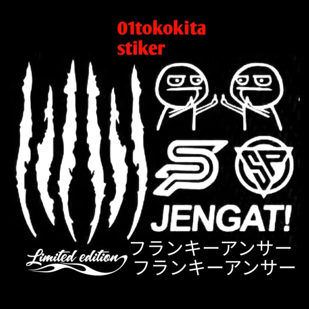 Stiker Cuting Limited Edition SP Logo Isi 10pcs - Motorcycle Gold