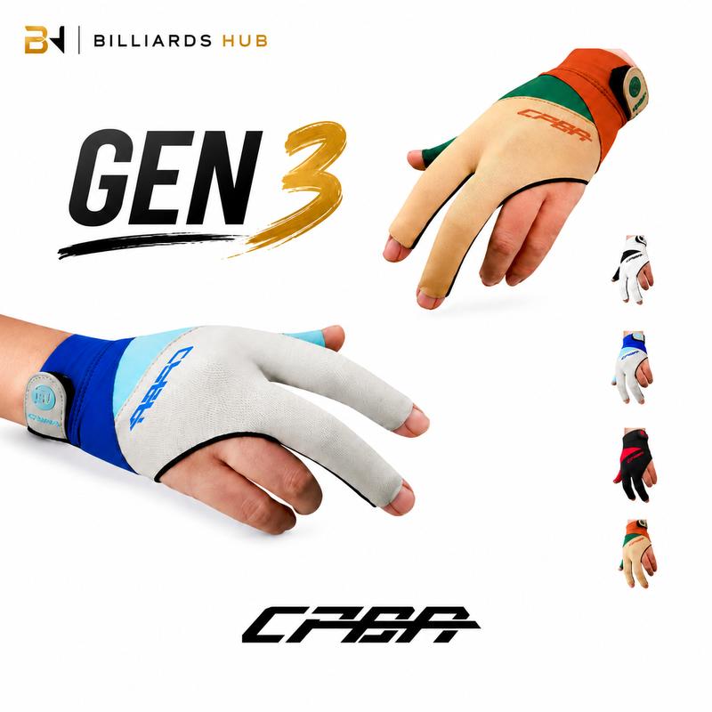 Găng Tay CPBA GEN 3 Chính Hãng, Găng Tay Bida Cao Cấp, Găng Tay Trái