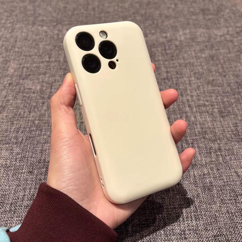 Product Introduction of New pure color simple suitable for 16promaxiphone15 mobile phone case 14pro/13 8