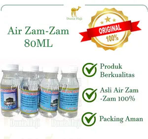 Air Zam - Zam Asli Kemasan Botol 80Ml / 40ML Oleh Oleh Haji & Umroh