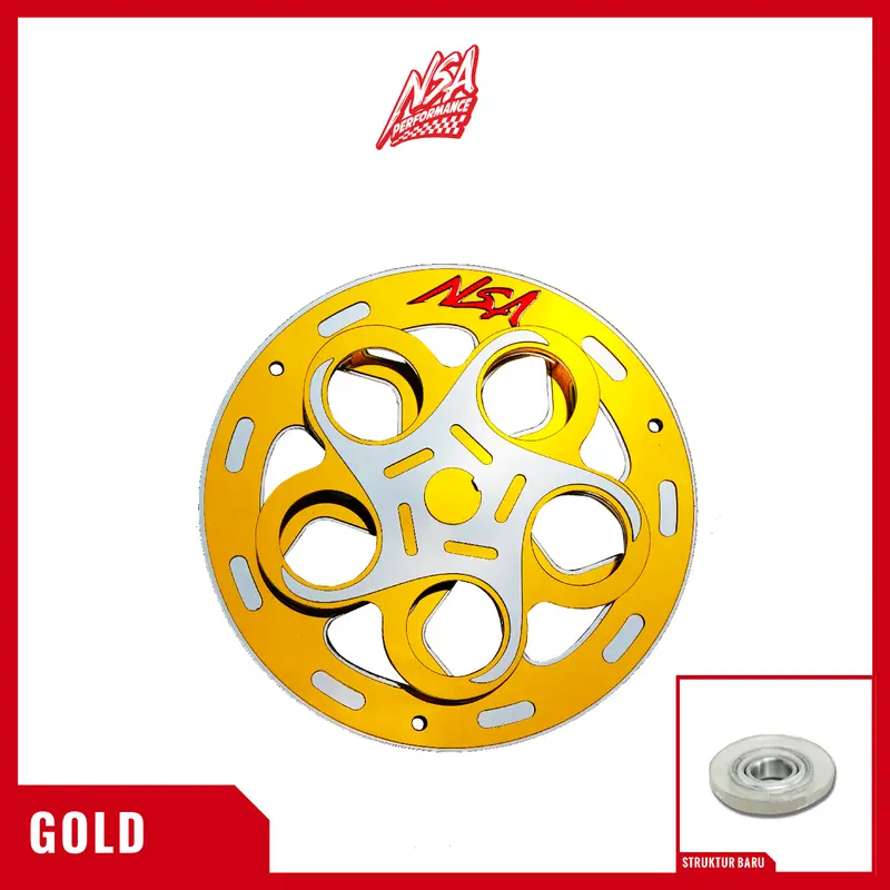 NSA COVER KIPAS SPINER CYCLONE Beat Scoopy Mio Vespa TUTUP PELINDUNG KIPAS RADIATOR UNIVERSAL Baut Gold cover  radiator Motor Motorcycle 6