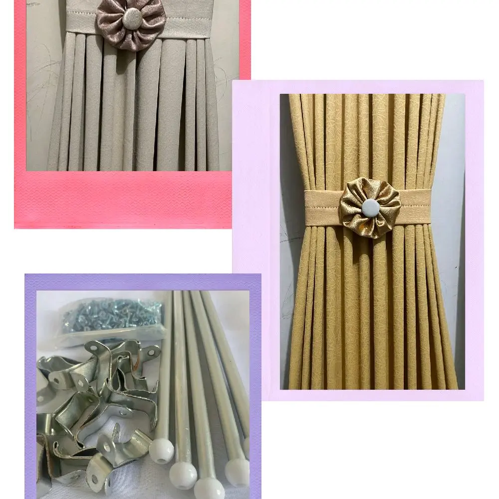 Paket lengkap Gorden Kupu Kupu Gorden Pita Bahan Blackout Tebal Gorden Siang Malam  Curtain Jendela