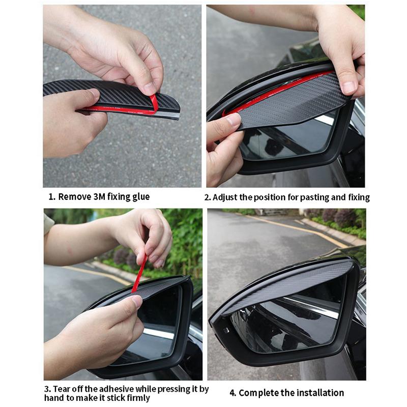 Product Introduction of Tấm Che Mưa Màu Đen Họa Tiết Sợi Carbon Cho Gương Chiếu Hậu Ô Tô, Tấm Chắn Mưa Gương Chiếu Hậu Thông Dụng Tấm Che Nắng Gương Chiếu Hậu, Phụ Tùng Ô Tô 69