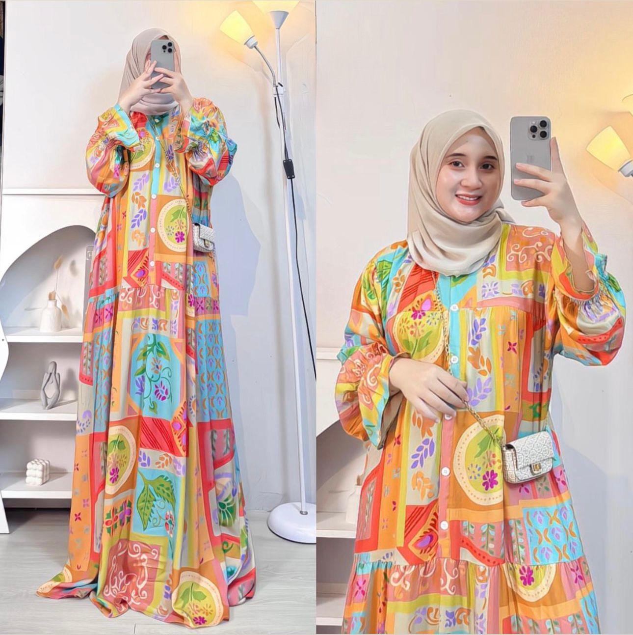Naja.Fashion - Daisy Gamis Bunga Rayon Premium Busui Friendly Long Dress Motif Floral Korea Style Lengan Panjang untuk Tampilan Elegan dan Nyaman Naja.Fashion - Daisy Gamis Bunga Rayon Premium Busui Friendly Long Dress Motif Floral Korea Style Lengan Panjang untuk Tampilan Elegan dan Nyaman