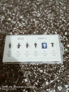 Product Review of 100Pcs Kombinasi Baut Rivet Mobil/Universal Clip Trim Kit Mobil Bumper Buckle Car yhf from m**a d**r 2