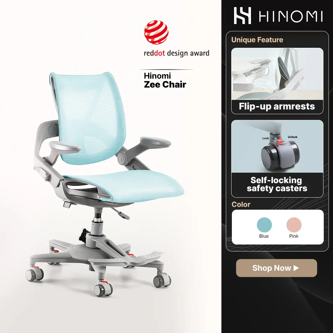 Hinomi Zee V2 Ergonomic Children Kids Study Desk Chair / Study Chair / Computer Chair