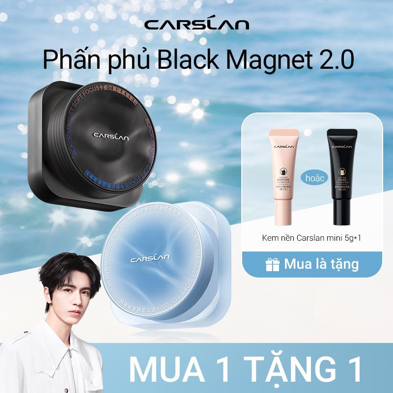 [trangtrankoc] Phấn phủ Black Magnet Carslan bám nền 2.0, kiềm dầu định hướng, nâng cấp công nghệ lành tính cho da 8g+[Free gifts] Kem nền dạng lỏng 5g*1