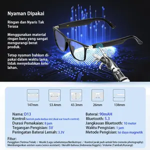 TIMEVER NEW Smart Glasses Wireless Bluetooth 5.3 Sunglasses Outdoor Ai Smart glasses Sport 3D Hands-Free Calling Calling Music