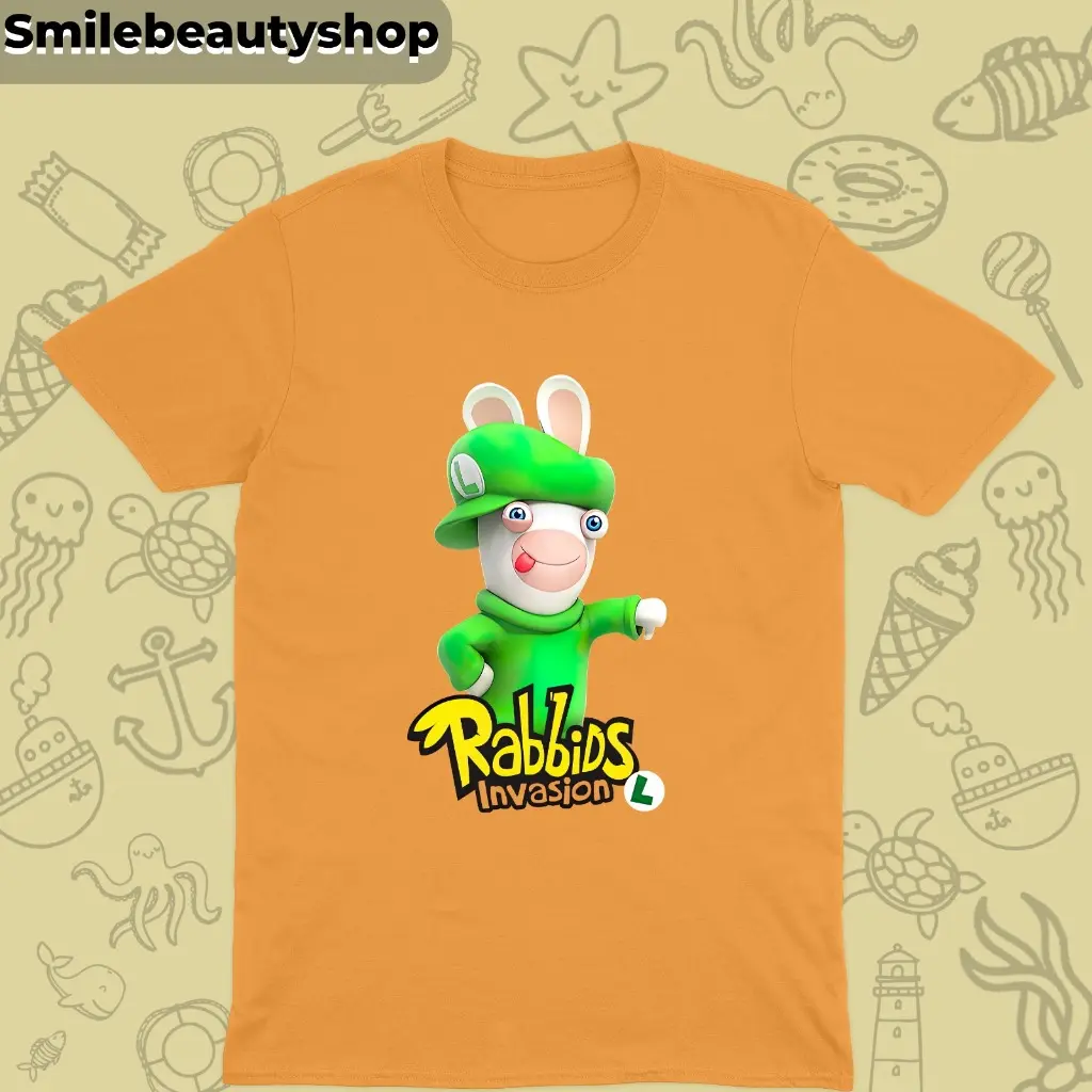 KAOS BAJU ANAK MOTIF RABBIDS INVASION Fashion COTTON COMBED 30S usia 1-10 Tahun fashion