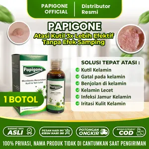 PAPIGONE 1 BOTOL BANTU MERONTOKAN MASALAH KUT1L, TAHI LALAT, JENGGER AYAM, MATA IKAN,DAN KUTU AIR, DI FORMULASIKAN DENGAN BAHAN HERBAL ALAMI