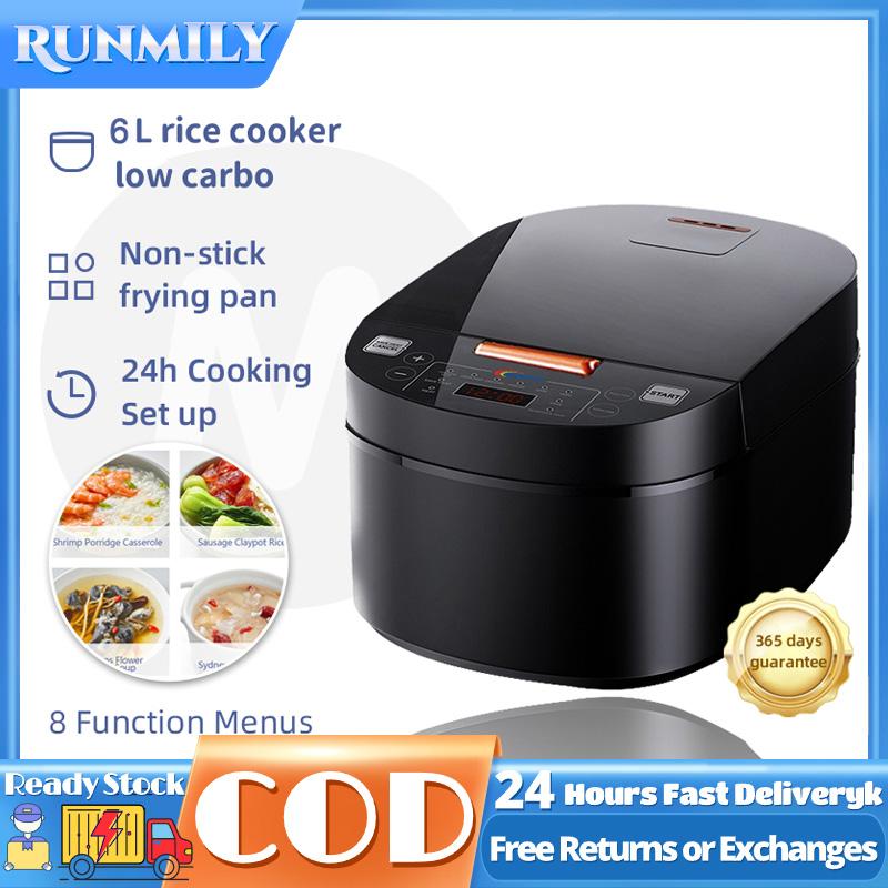 5L Rice Cooker Smart Screen Multifunctional Non-stick with Steamer ...
