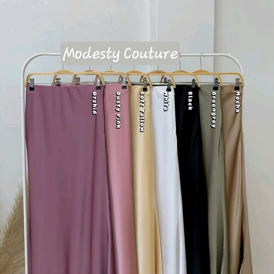 Eudora Satin A-Line Fish Tail Skirt