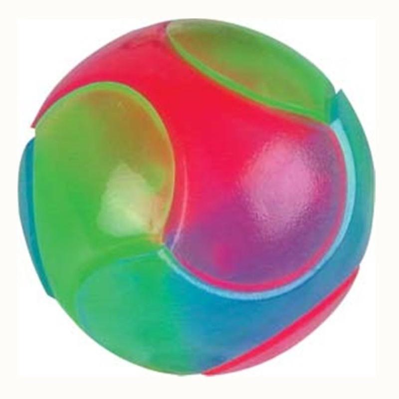 thingin Puppy Interactive Dog Chew Toys Flash Bouncing Ball Squeakers Bite Resistant Toy LED Dog Balls Pet Supplies Ball Flashing Elastic Ball Children 5