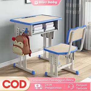 【Bliss Baby now】Meja Belajar Anak Set Kursi Meja Belajar Anak Kea Panel Meja Mainan Anak Set Kursi Meja