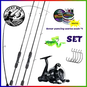 LUCKY MAN-Set lengkap peralatan pancing.