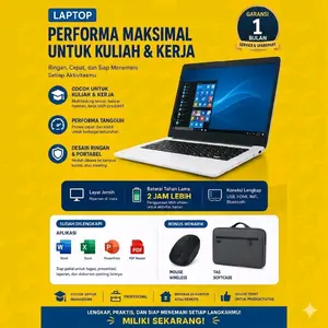 LAPTOP CELERON RAM 4GB SSD 128GB COCOK UNTUK SEKOLAH