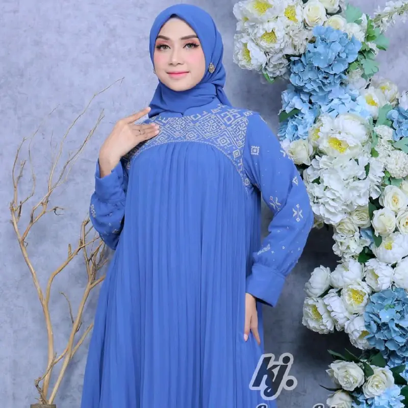 Gamis Pesta Raina Set Ori Khadijah Mode Gamis Cantik Gamis 8