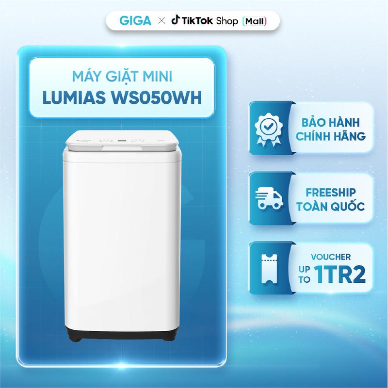 Máy giặt mini chức năng giặt nhiệt độ cao Lumias WS050WH