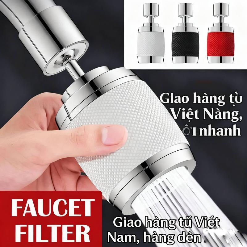 Vòi Lọc Xoay 720 ° Bộ Mở Rộng Vòi Chống Bắn Nước Có Thể Điều Chỉnh Đầu Vòi Hoa Sen Có Thể Xoay 3 Chế Độ Bộ Lọc Vòi Nước Vòi Phun Nhà Bếp