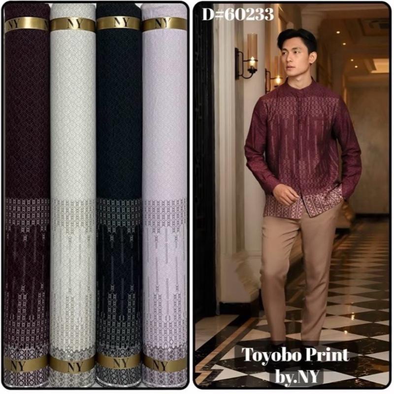 Kain etnik bahan toyobo print motif terbaru // kain toyobo seragam keluarga// kain meteran lionel richie // harga 0.5m Anti Kusut Anti Kusut Anti Kusut 1