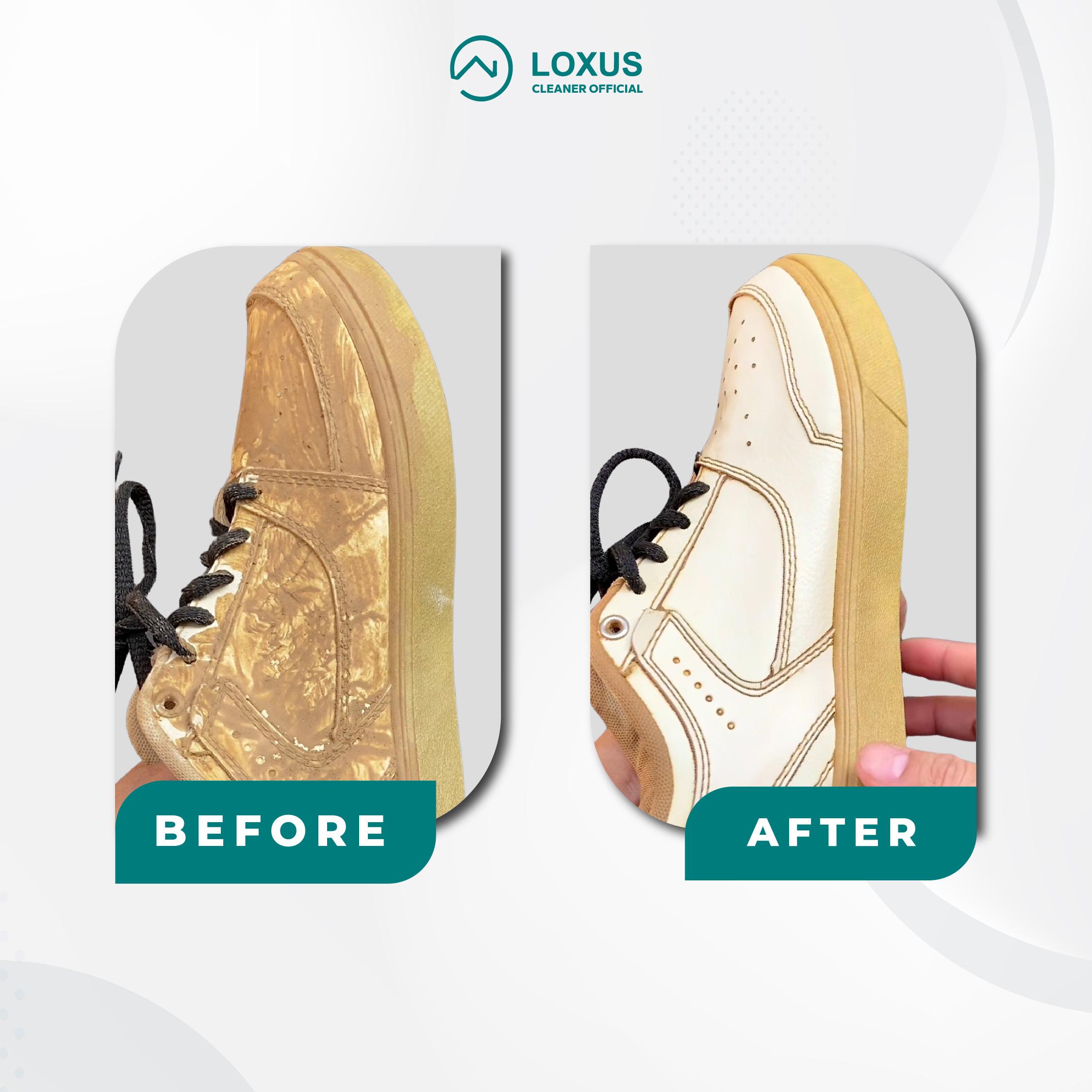 Loxus Instant Cleaner Easy Use Edisi Botol Sikat Pembersih Sepatu, Tas, Dinding, Interior Mobil Tanpa Harus Dicuci