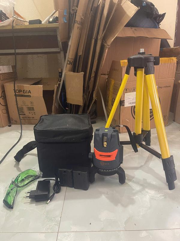 MÁY LAZE CÂN BẰNG BẮN CỐT 5 TIA XANH NATAKA laser CAO CẤP- Phím cảm ứng +Bảo hành 6 tháng