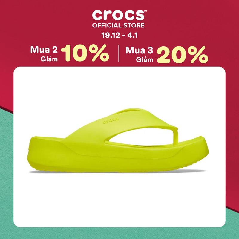 Dép Xỏ Ngón Nữ Crocs Getaway Platform - Acidity - 209410-76M