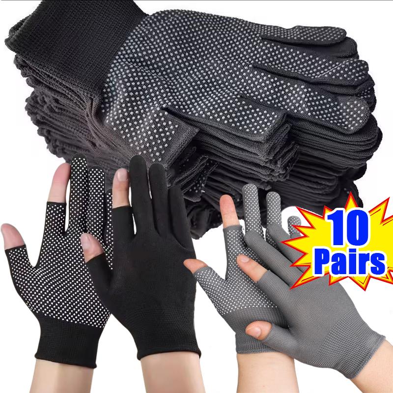 Hàng có sẵn tại địa phương: Găng tay nylon nửa ngón chống trượt, thoáng khí, hỗ trợ màn hình cảm ứng, bền bỉ cho thể thao ngoài trời — phù hợp cho xe máy, đạp xe và leo núi — dành cho nam và nữ