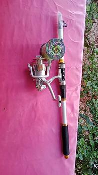 Product Review of Sougayilang Rod memancing berputar dan reel set 5.9ft/6.9ft/7.9ft Rod memancing teleskopik dan 6BB 5.2:1 Ratio memancing berputar reel memancing dengan garis memancing 500m Ikan Roda from p**9 0
