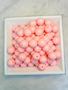 (MANIK BULAT SOLID 16MM BEADS PLASTIK (200 PCS/500GR) SUPERKAWAII) Kualitas Premium  Cocok untuk Bagcharm Strap Phone Hiasan Koleksi DIY Tambahkan Sentuhan Unik pada Tas Anda