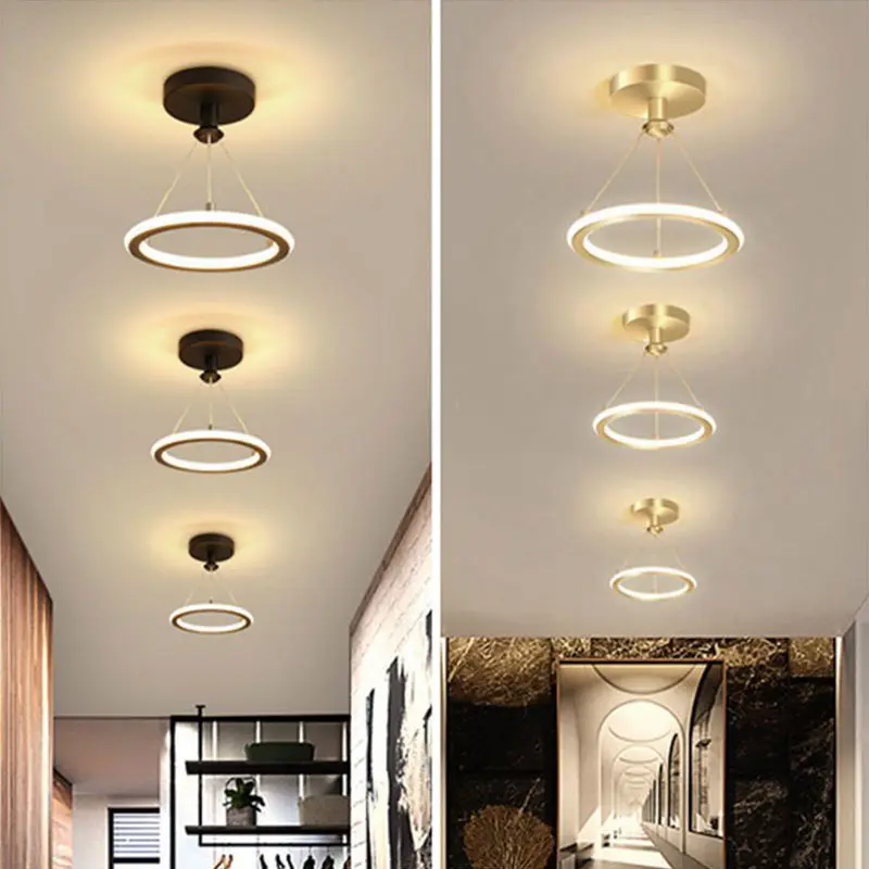 Lampu Gantung Mini LED 3 Warna Adjustable - Modern Minimalis untuk Ruang Tamu Kamar Balkon Lorong 0
