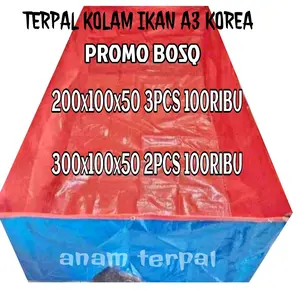 TERPAL KOLAM IKAN promo 100ribu 3pcs A3 KOREA