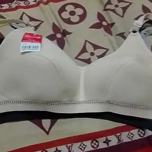 Nazwa Sport Bra Wanita Tanpa Kawat Bahan Katun Lembut Nyaman Size 36-38-40-42 Original Berkualitas Tinggi untuk Aktivitas Sehari-hari - BH