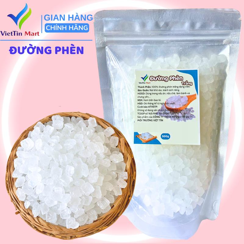 Đường Phèn Trắng Đường Cát Trắng 500g VietTin Mart