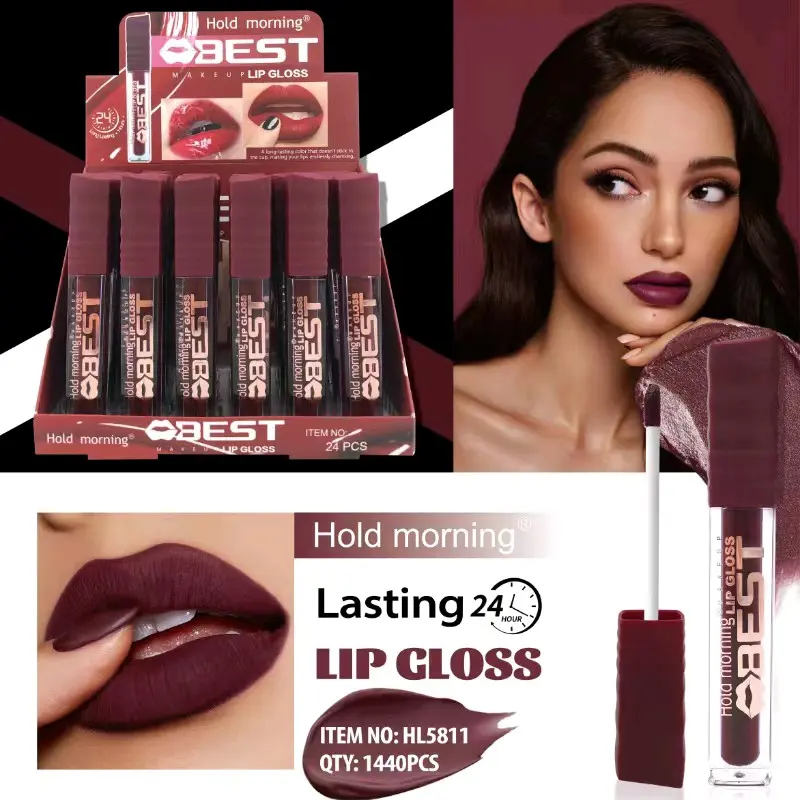 [ PER 12 PCS ] LIPCREAM MATTE HL REDWINE & PURPLE