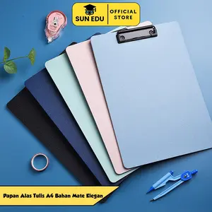 Bantex Clipboard Papan File Folder Belat A4 Alas Tulis Siswa Papan Clip Plastik Logam tas  berkas Stationery