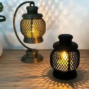 Lampu Meja Hias Lentera Estetik Candle Light Props Foto Dekorasi Rumah dengan Desain Unik dan Menarik untuk Prop Foto dan Hiasan Meja