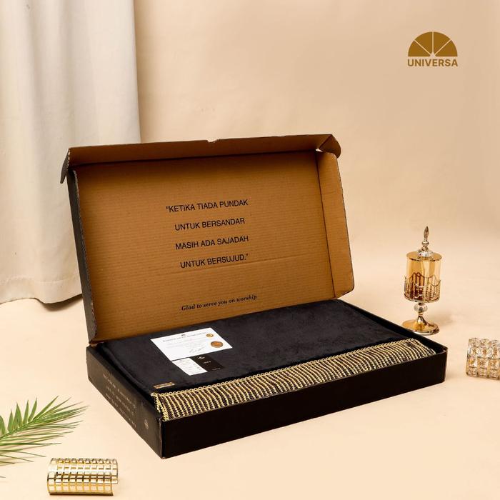 Gambar Sajadah Universa Jumbo BLACK (XL) - Sajadah Imam Polos Premium dari UNIVERSA.ID Kota Depok Tokopedia