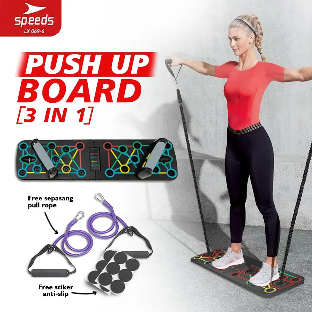 Speeds Push Up Board Alat olahraga Push Up Stand Push Up Latihan Otot Tangan Outdoor 069-6