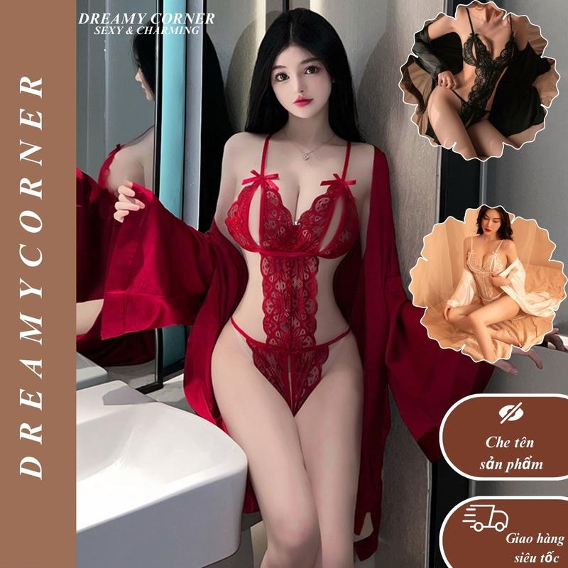 BỘ ĐỒ NGỦ REN SEXY DREAMY CORNER JS02 CHE TÊN – QUYẾN RŨ GỢI CẢM & SANG TRỌNG