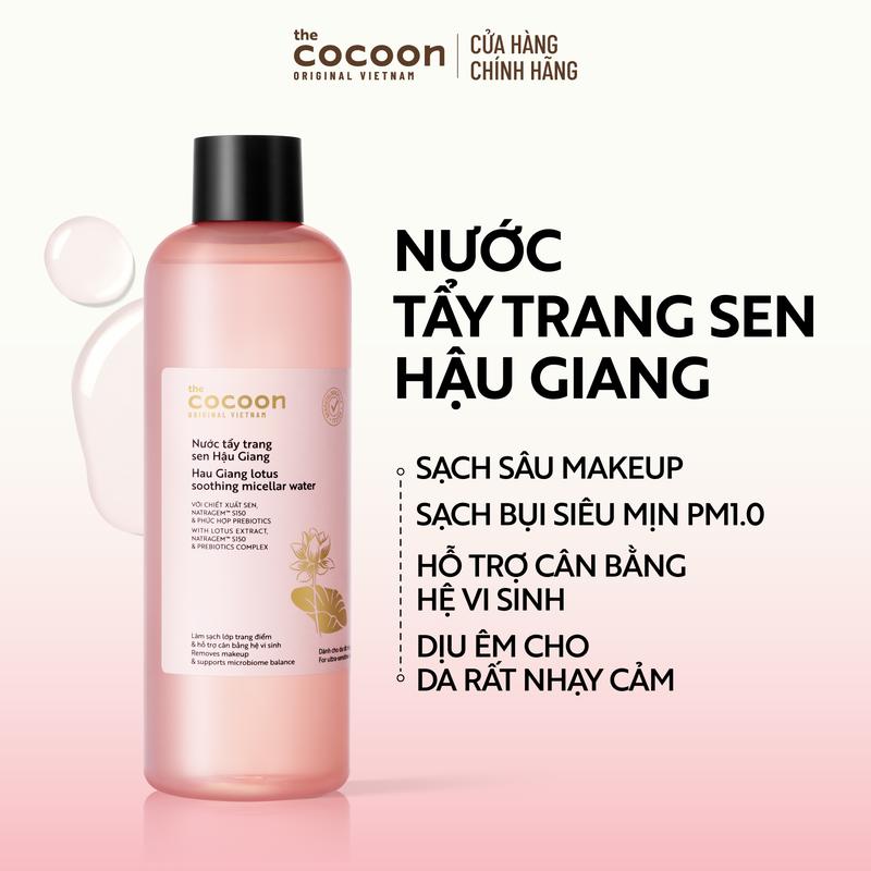 Bigsize Nước Tẩy Trang Sen Hậu Giang sạch bụi siêu mịn PM1.0, có prebiotics dịu…