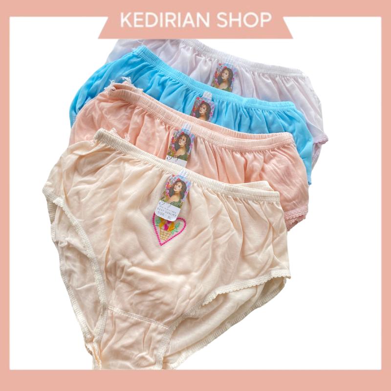 PAKET ISI 3 Celana Dalam Wanita Motif Bordir Nyaman Cantik Berbagai macam ukuran [ S, M, L, XL, 3L, 4L] 5