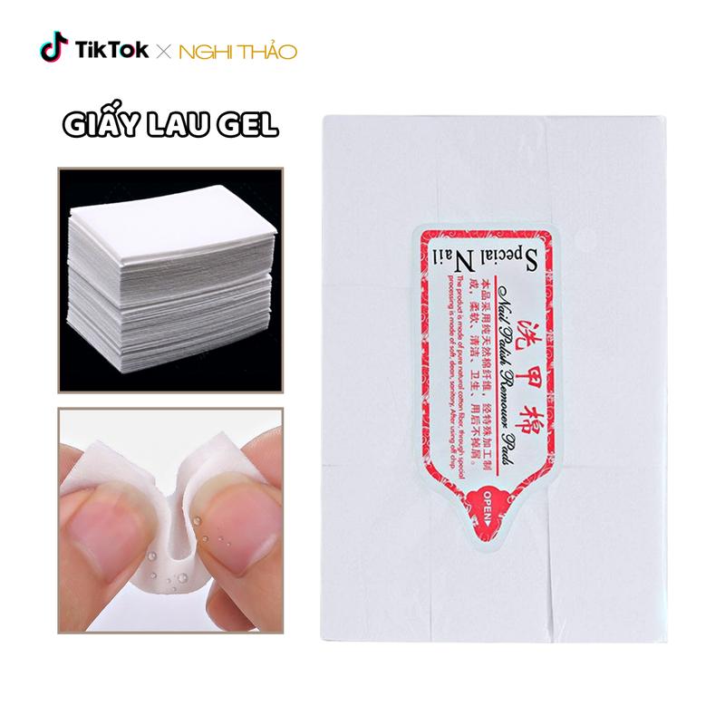  Giấy lau gel nail không xù 