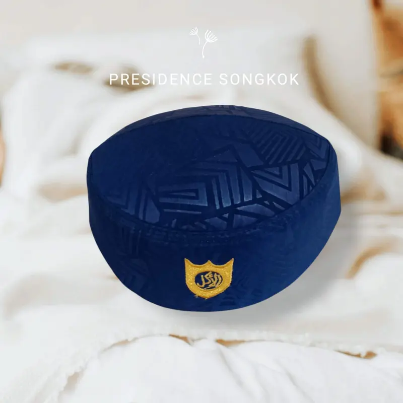 Peci Songkok Kopiah Terompah Malaysia Motif Embos Varian Warna Bordir Logo Tinggi 10 cm Murah - Peci Kopeah Pria Dewasa Model Terbaru 2025 Haji Putih Sholat Laki-laki Fashion Muslim Perlengkapan Shalat Berkualitas Harga Grosir Bisa Bayar Di Tempat 6