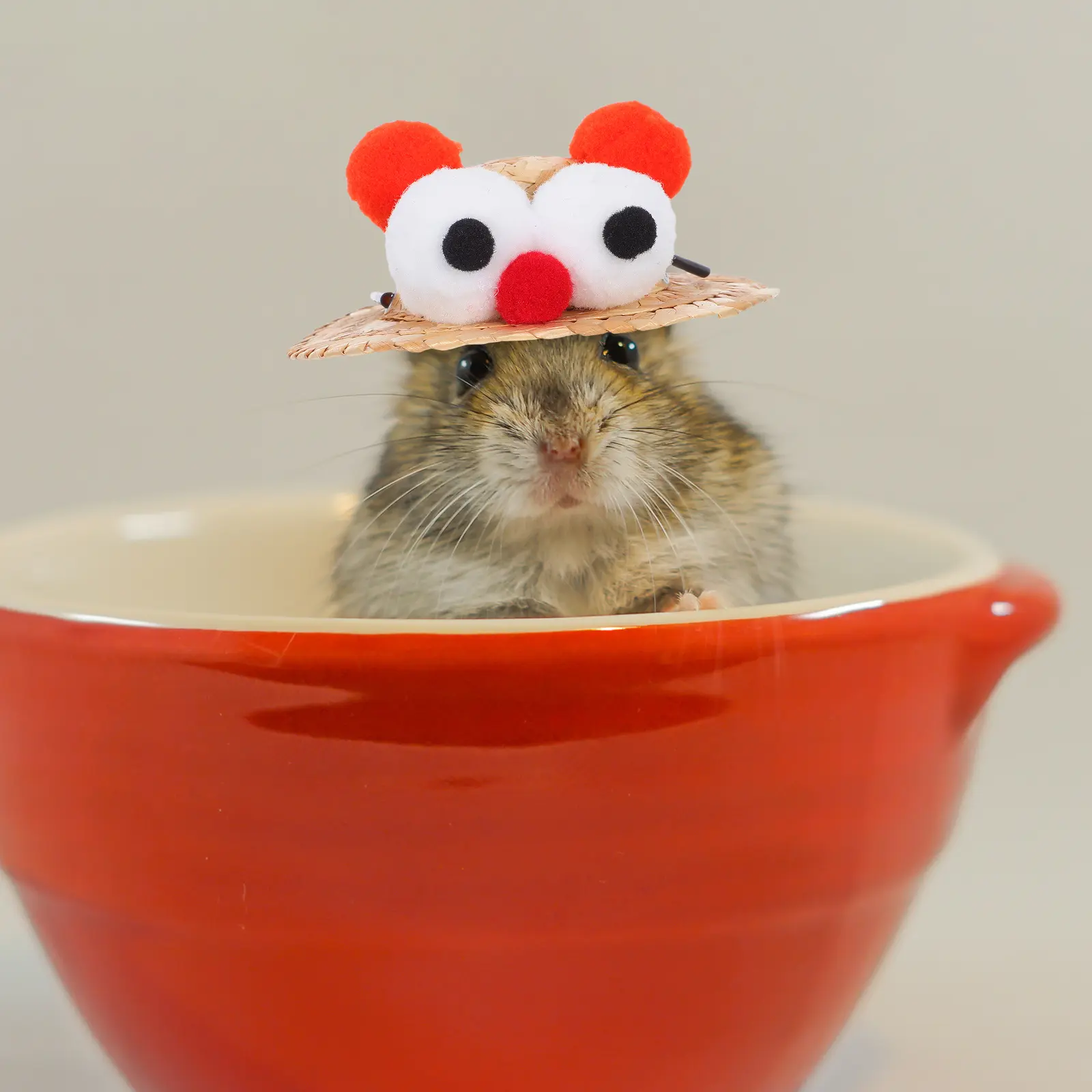 Hamster Straw Hat Small Adjustable Tiny Party Hat Cute Mini Animal Costume Accessories for Rabbits Bearded Dragons Small Pets