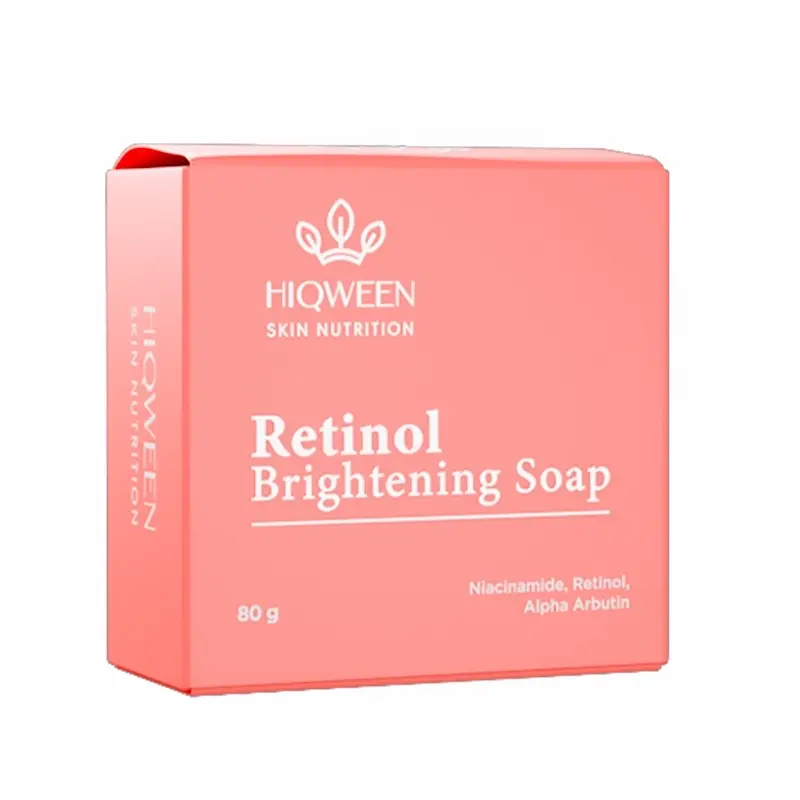 [DISTRIBUTOR] Hiqween Retinol Brigthening Soap - Facial Wash Sabun Cuci Muka Untuk Memudarkan Flek Hitam dan Mencerahkan 1