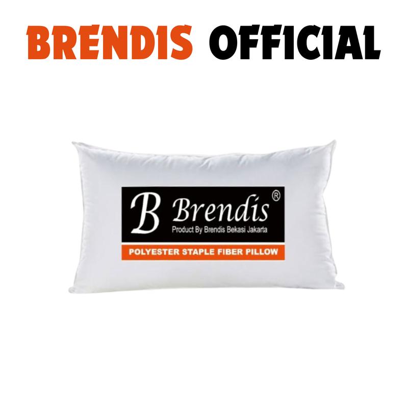 BRENDIS 1 Set Bantal Guling Tidur Hotel Silikon 100% Katun Bed 1