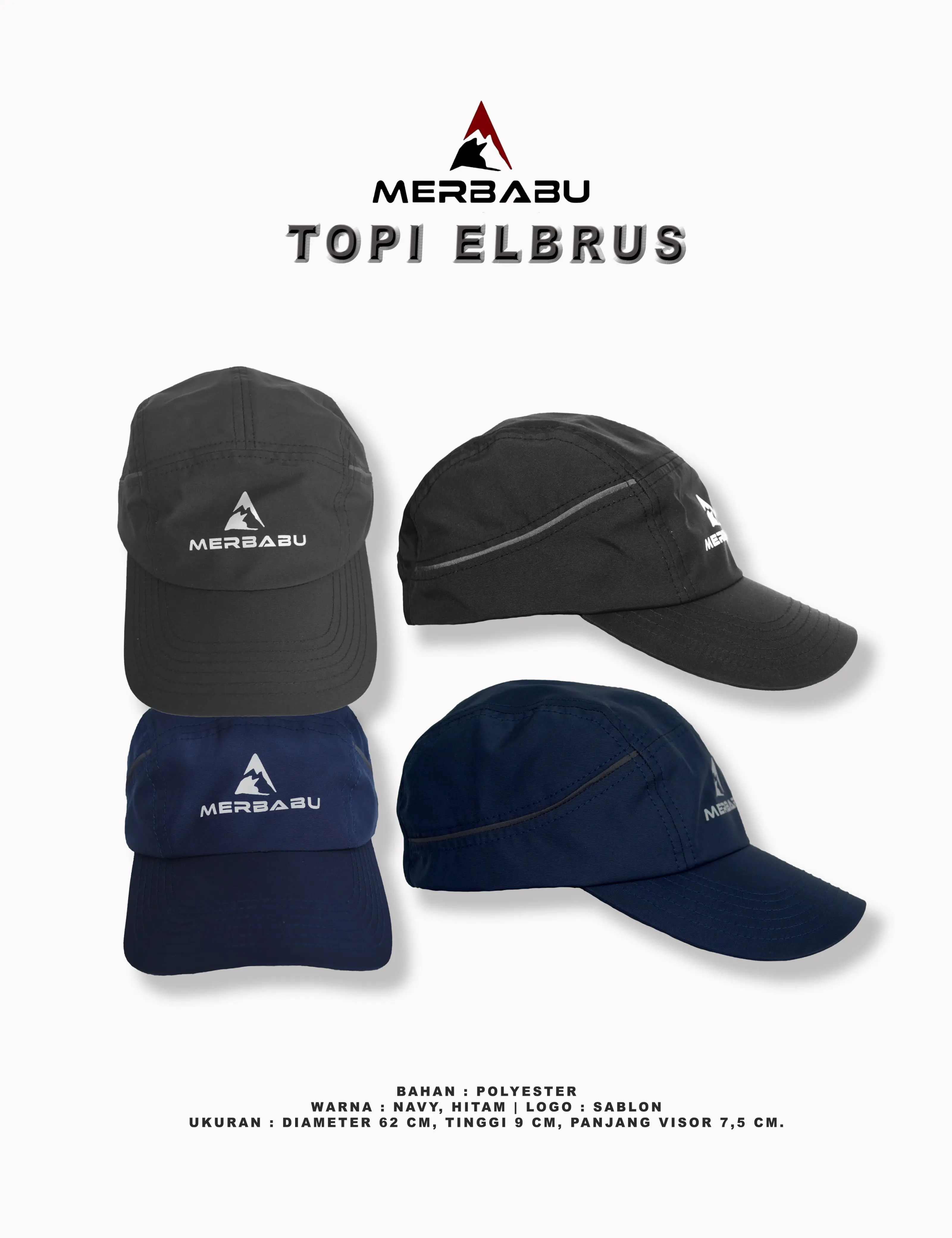 Merbabu Topi Gunung Elbrus Pria Wanita Outdoor