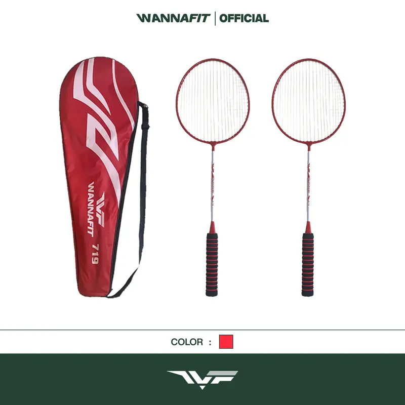 WANNAFIT Raket Badminton Set 2pcs | Free Tas | Peralatan Bulu Tangkis 6